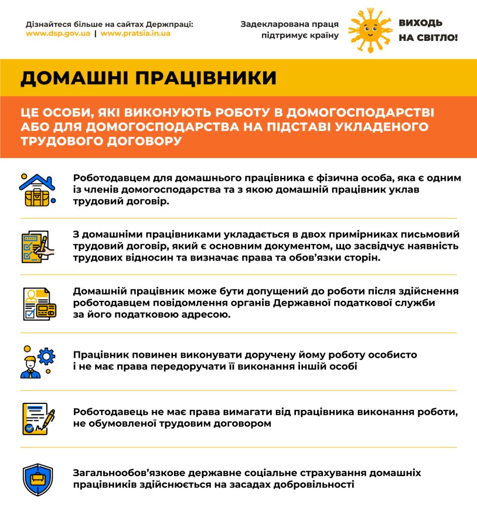 Виходь на свiтло! "ДОМАШНІ ПРАЦІВНИКИ"